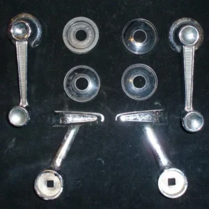 1961 Dodge 2stfönstervevar + 2st dörrhandtaghandtag med brickor Fri frakt