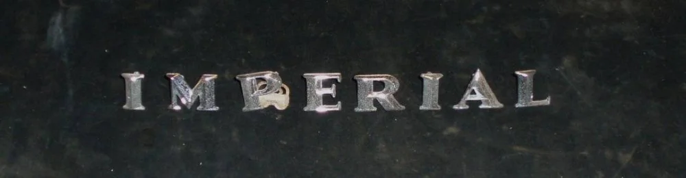 1965 Imperial emblem text koffert Nyhet