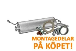 Utförsäljning Bakre ljuddämpare Citroën Xantia 1.6, 1.8, 1.9D (1993 till 1997) Polmo