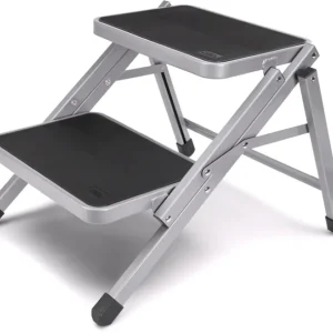 Vikbar fotpall med 2 steg Beställ idag