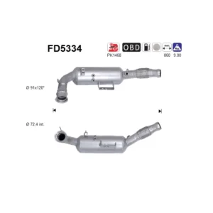 Utförsäljning Sot-/partikelfilter, avgassystem