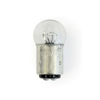 Turn signal bulb, bullet light. Clear glass. 12v21cp/6cp- 12V-21/6 c Sista chansen