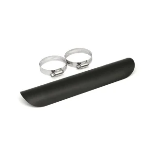 Universal Smooth Heat Shield 10" Long Black 1-3/4" Exhaust Pipes Snabb leverans