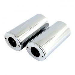 Upper Fork Slider Covers, Std Length. Chrome 49-84 Fl, 86-17 Fls, Flss Expressleverans