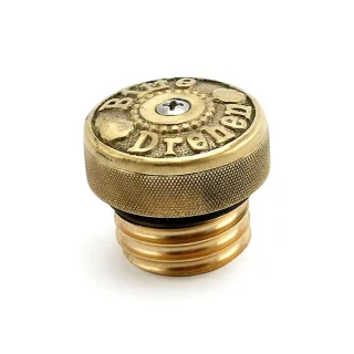 Trygg betalning Wannabe Choppers "Bitte Drehen" Gascap Brass 83-95 H-D