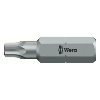 Wera 1/4 bit for Torxr screws TX27 Torxr screws 1/4 drive, 25mm long. Expressleverans