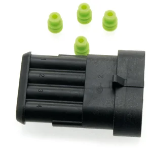 Universal 4-polig stiftkontakthus, H-D typ. Nedsatt pris